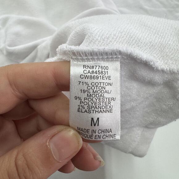 Chaser Hoodie Shirt Womens Medium‎ Short Sleeve Lightweight Pullover Modal Blend - Picture 4 of 6